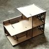 1:12 Miniature Linear House, Wooden Dollhouse, Diy Kit view 3