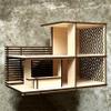 1:12 Miniature Linear House, Wooden Dollhouse, Diy Kit view 4