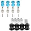 4PCS 12mm Aluminum Wheel Hex Hub 15mm Offset Extension Hex Drive Adapter Combiner Coupler Conversion & 12mm Wheel Hex Hub with 20mm Offset view 1