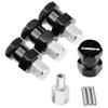 4PCS 12mm Aluminum Wheel Hex Hub 15mm Offset Extension Hex Drive Adapter Combiner Coupler Conversion & 12mm Wheel Hex Hub with 20mm Offset view 3