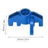 2pcs Aluminum Alloy Front Steering Cup for LOSI Hammer Rey U4 Rock Racer 1/10 RC Car, RC Steering Cup, Aluminum Alloy Steering Cup Professional (Dark Blue) view 2