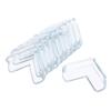 10pack Rubber Corner Furniture Edge OR for Child/Toddler Table Guard - Reusable PVC, Scratch, L Shape Design - Baby Proofing Corner Guards, Furniture Edge - Clear view 1