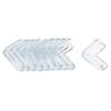 10pack Rubber Corner Furniture Edge OR for Child/Toddler Table Guard - Reusable PVC, Scratch, L Shape Design - Baby Proofing Corner Guards, Furniture Edge - Clear view 3