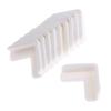 10pack Rubber Corner Furniture Edge OR for Child/Toddler Table Guard - Reusable PVC, Scratch, L Shape Design - Baby Proofing Corner Guards, Furniture Edge - White view 1