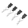 Tbest 4pcs RC Body Clips, RC Car Body Shell R Pin Clips Upgrade Part with Pull Tabs for 124008 124010 view 2