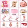 Golray Kids Dog Toys - Electronic Dog with Stroller, Carrier & Accessories - Pretend Play Set view 3