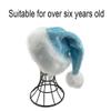 ABTSHU Ice Blue Kids Santa Hat - Deluxe Christmas Hat for Child Ages 6+ view 2