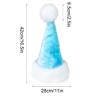 ABTSHU Ice Blue Kids Santa Hat - Deluxe Christmas Hat for Child Ages 6+ view 3