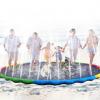 Lewtemi 15 ft Extra Large Non Slip Splash Pad 180" for Adult and Dog Giant Outdoor Thicken Sprinkler Pool Summer Toys Fun Backyard Play Fountain Mat for Pet Dog Family(Vibrant Style) view 1