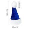 ABTSHU Dark Blue Kids Santa Hat - Deluxe Christmas Hat for Child Ages 6+ view 3