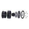 4pcs 1.9Inch Carbon Fibre Wheel Rim with Brake Rotors for 1/10 RC Car Wraith SCX10 TRX4 Capra VS4-10 RC4WD KM2 LCG (C-Red) view 4