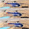 C186MAX BO105 RC Helicopter for Adults, 1:48 2.4G 4CH RTF Single Flybarless Direct-Drive RC Helicopter Outdoor, RC Aircraft Optical Flow Positioning 6-axis Gyroscope Low Voltage Alarm (3 Batteries) view 3