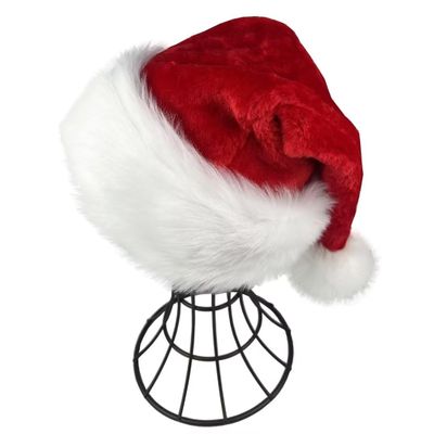 ABTSHU Red Kids Santa Hat - Deluxe Christmas Hat for Child Ages 6+