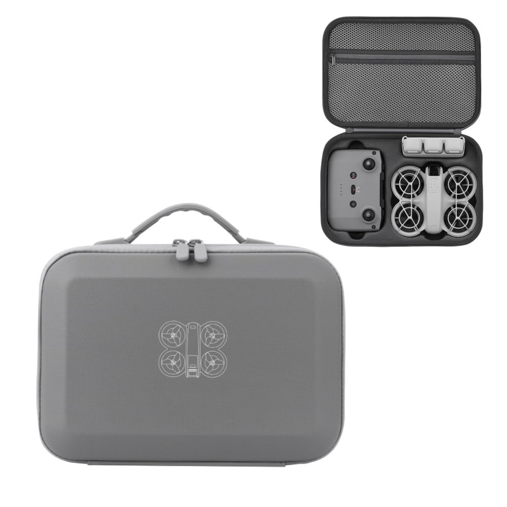XBERSTAR Drone Case for DJI Neo Carrying Case Travel Storage Bag Protective Cover Organizer for DJI Neo Drone Accessories, Gray, DJI Neo Carrying Case