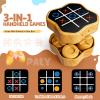 Freecat Tic Tac Toe Game, 3-in-1 Electronic Handheld Games Console for Kids Memory Growth, Portable Puzzle Travel Games,Board Game for Kids and Adults, Christmas and Birthday Gifts for All Ages 3+ view 2