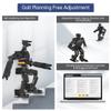 AiNex ROS Smart Robot for Raspberry Pi 5 Programmable 24 DOF Humanoid Robot PC APP Wireless Controller, AI Vision Walking Hurdling Grasping Kicking Boxing Stand Up Automatically, with RPi 5 8GB view 3