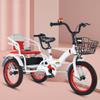 Folding Cruiser Trike for Aged 3-10 Years,Toddler Tandem Tricycle with Rear Passenger seat,3 Wheeler Pedal Rickshaw trikes with Pneumatic tire Spoke Wheel,max Load 100kg Kids trikes view 1