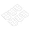 6PCS Dollhouse Windows, Wooden Miniature Tiny Window Frame Furniture for 1:12 Scale Doll House view 2