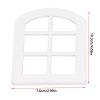 6PCS Dollhouse Windows, Wooden Miniature Tiny Window Frame Furniture for 1:12 Scale Doll House view 3