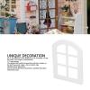 6PCS Dollhouse Windows, Wooden Miniature Tiny Window Frame Furniture for 1:12 Scale Doll House view 4