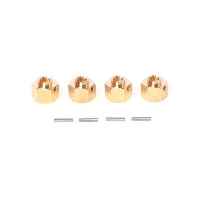 LCX 1/10th RC Crawler Car Brass Wheel Hex Hubs Drive Adapter for Axial SCX10 III SCX10 PRO UTB10 Capra, Upgrades Parts Accessories (8mm / 0.31 in)