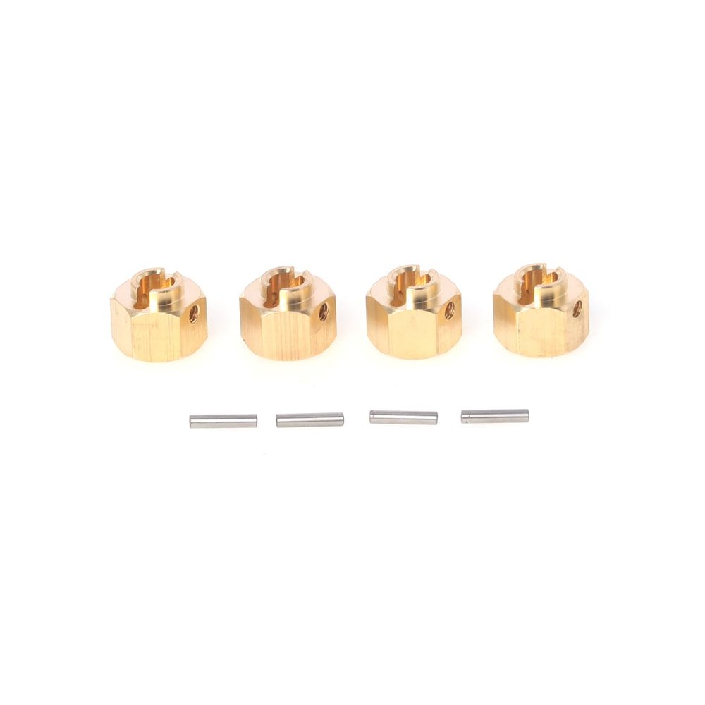 LCX 1/10th RC Crawler Car Brass Wheel Hex Hubs Drive Adapter for Axial SCX10 III SCX10 PRO UTB10 Capra, Upgrades Parts Accessories (8mm / 0.31 in)