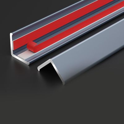 wall corner protectors guards Aluminum Corner Shield Trim 1.6 Inch Wide, Self-Adhesive Wall Corners Guards, Home Office Balcony Corner Saver for Cover Sharp Furniture - Waterproof(ligjt grey,182cm/71.