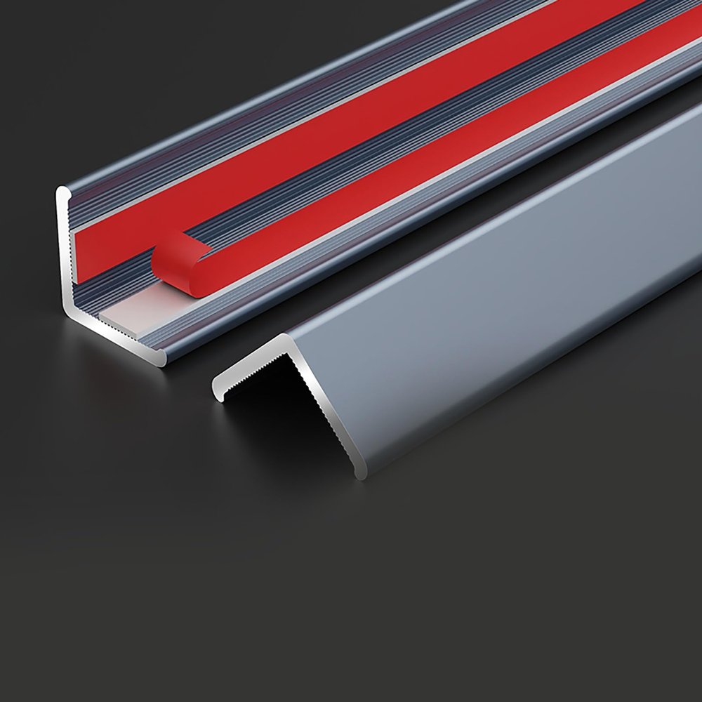 wall corner protectors guards Aluminum Corner Shield Trim 1.6 Inch Wide, Self-Adhesive Wall Corners Guards, Home Office Balcony Corner Saver for Cover Sharp Furniture - Waterproof(ligjt grey,182cm/71.