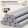 wall corner protectors guards Aluminum Corner Shield Trim 1.6 Inch Wide, Self-Adhesive Wall Corners Guards, Home Office Balcony Corner Saver for Cover Sharp Furniture - Waterproof(ligjt grey,182cm/71. view 3