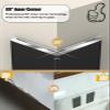 wall corner protectors guards Aluminum Corner Shield Trim 1.6 Inch Wide, Self-Adhesive Wall Corners Guards, Home Office Balcony Corner Saver for Cover Sharp Furniture - Waterproof(ligjt grey,182cm/71. view 4