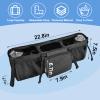 Double Stroller Organizer, Double Stroller Caddy Organizer Compatible with Bob Doubles Strollers Doubles Jogging Strollers Accessories with Cooler Pockets for Side by Side Double Stroller view 2