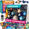 QUOKKA Montessori Busy Book for Ages 4-8 - Pre K Toddler Learning Activities for Homeschooling - My Preschool Busy Book for Toddlers 3-5 - 15 Kids Educational Solar System Activities view 1