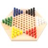 Chinese Checkers Set, Wooden Material with Smooth Surface, Chinese Checkers Set with Chess Pieces for Home Travel Camping for Kids and Adults view 2