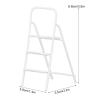 1/12 Miniature Step Ladder, Metal Delicate Texture Mini 3 Step Ladder, Miniature Step Ladder,Dollhouse 3 Step Ladder, for Dollhouse Furniture Accessories (White) view 2