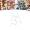 1/12 Miniature Step Ladder, Metal Delicate Texture Mini 3 Step Ladder, Miniature Step Ladder,Dollhouse 3 Step Ladder, for Dollhouse Furniture Accessories (White) view 3