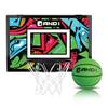 AND1 Mini Basketball Hoop: Pre-Assembled with Flex Rim, 18 inches x 12 inches, Includes One Deflated 5 Inch Hoop for Kids view 1