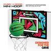 AND1 Mini Basketball Hoop: Pre-Assembled with Flex Rim, 18 inches x 12 inches, Includes One Deflated 5 Inch Hoop for Kids view 2