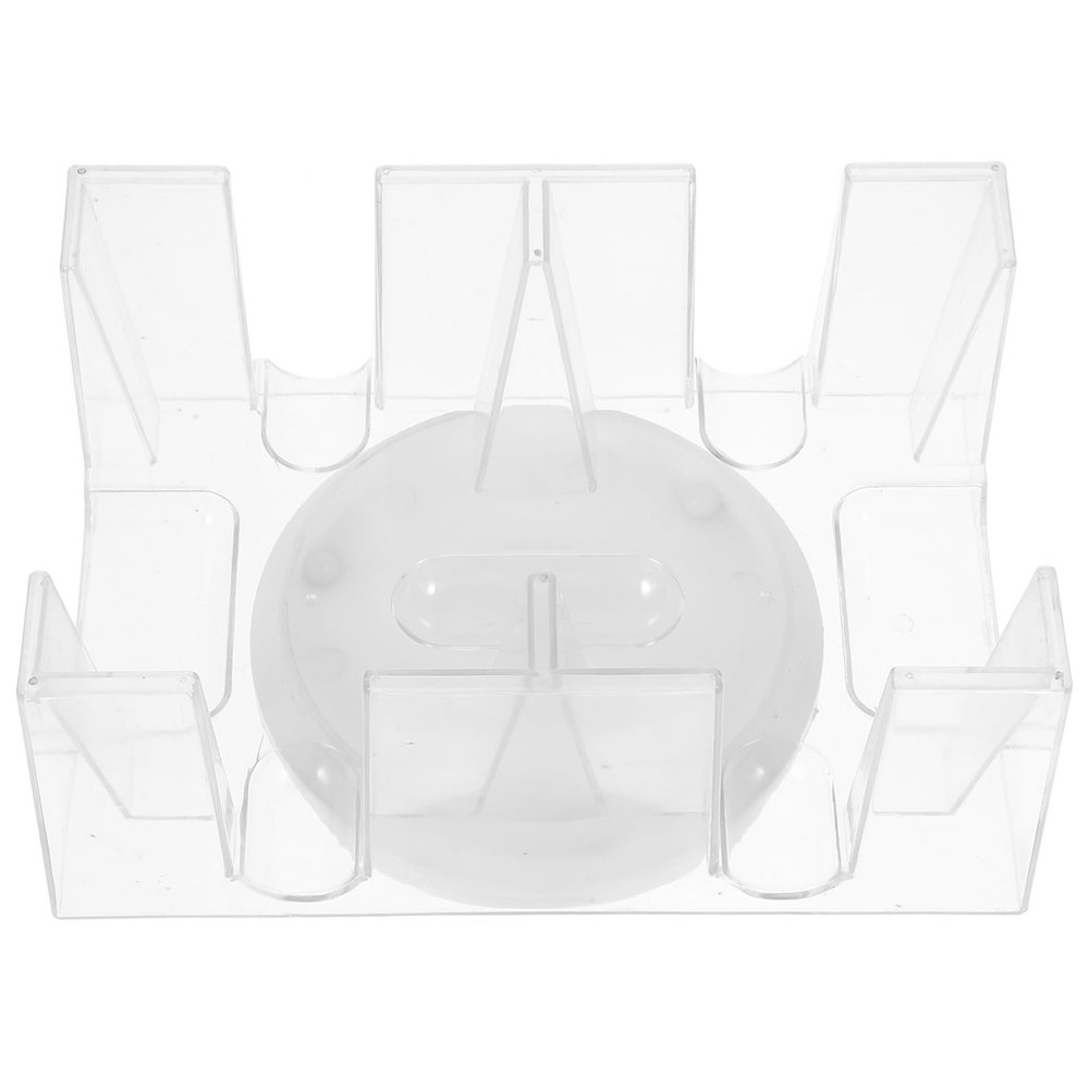ERINGOGO Rotating Poker Holder Stand Poker Storage Device Playing Card Holders for Adults Safe