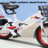 Toddler Tricycle with Rear Parent Handle,Height Adjustable Saddle and Handlebar,Indoor Outdoor Cruiser Tricycle,Kids trikes with Pneumatic tire Spoke Wheel,Tandem trikes with Rear seat view 3