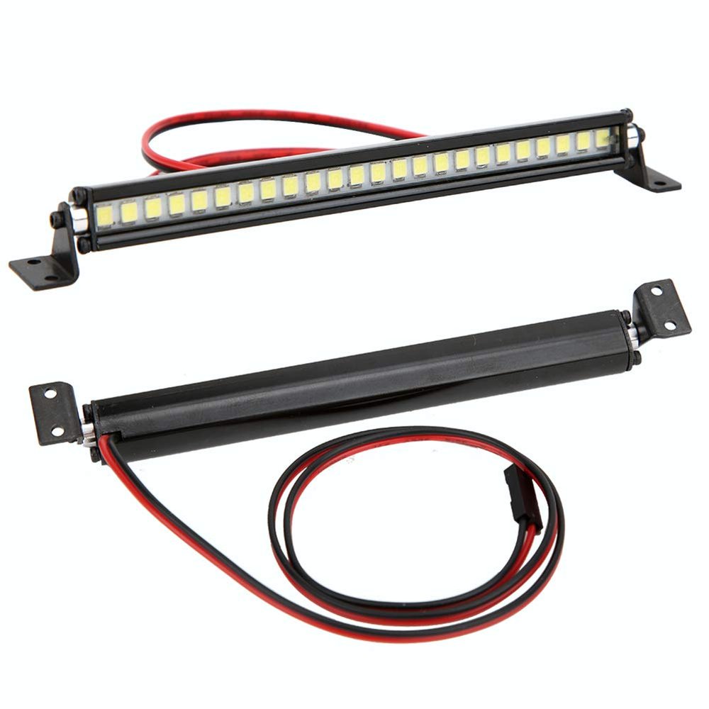 1 10 Rc Light Bar Rc Car Shock Stand 1221 24 Roof Lights Bar Roof Decoration Rc Accessory Fit for Scx10 1 10 4Wd Carblack Car 10 (Black)