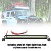 1 10 Rc Light Bar Rc Car Shock Stand 1221 24 Roof Lights Bar Roof Decoration Rc Accessory Fit for Scx10 1 10 4Wd Carblack Car 10 (Black) view 2