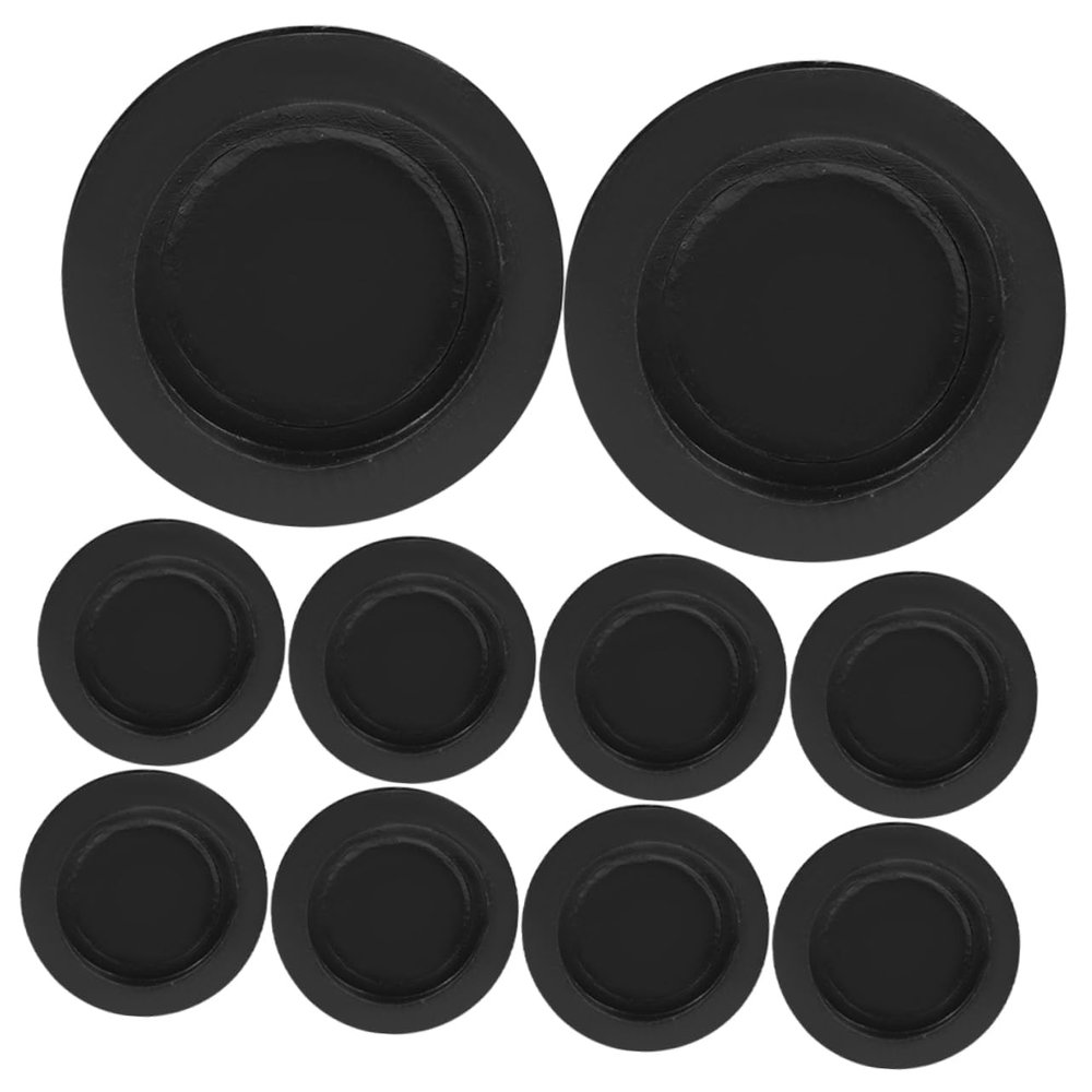 ERINGOGO 10pcs Piggy Bank Bottom Plugs Round Plug Money Box for Cash Plaster Doll Covers Plaster Doll Caps Saving Box Bottom Stoppers