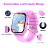 AMYJOY Kids Game Watch Boys Girls with Puzzle Games Music Player Camera HD Touchscreen, Kids Toys Birthday Gifts for Girls Boys Age 6-12 Pink view 4