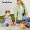 Best Choice Products Large Outdoor Octagon Wooden Sand Box for Kids, Sandbox with Cover, 4 Reinforced Benches Support up to 220 lbs Each, Bottom Liner for Drainage - Gray view 2