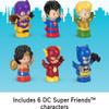 Fisher-Price Little People Toddler Toys DC Super Friends Crime-Fighting Figure Pack Set of 6 Characters for Pretend Play Ages 18+ Months (Amazon Exclusive) view 3