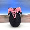 Crystal Winged Dragons with Egg, 2 pcs Articulated Dragon with Wings, 3D Printed Black and Pink Crystal Dragons, Fidget Stress Relief Toy Fidget ADHD Autism Toy CW003BE-CW008PE view 4