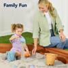 Best Choice Products Large Outdoor Octagon Wooden Sand Box for Kids, Sandbox with Cover, 4 Reinforced Benches Support up to 220 lbs Each, Bottom Liner for Drainage - Brown view 2