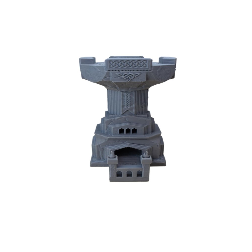 The Dwarven Dice Tower - 9 Inch Tall Dice Tower, 3D Printed, Tabletop RPG, DND Accessories, Dice Tower, Dice Accessories, Role Playing Game