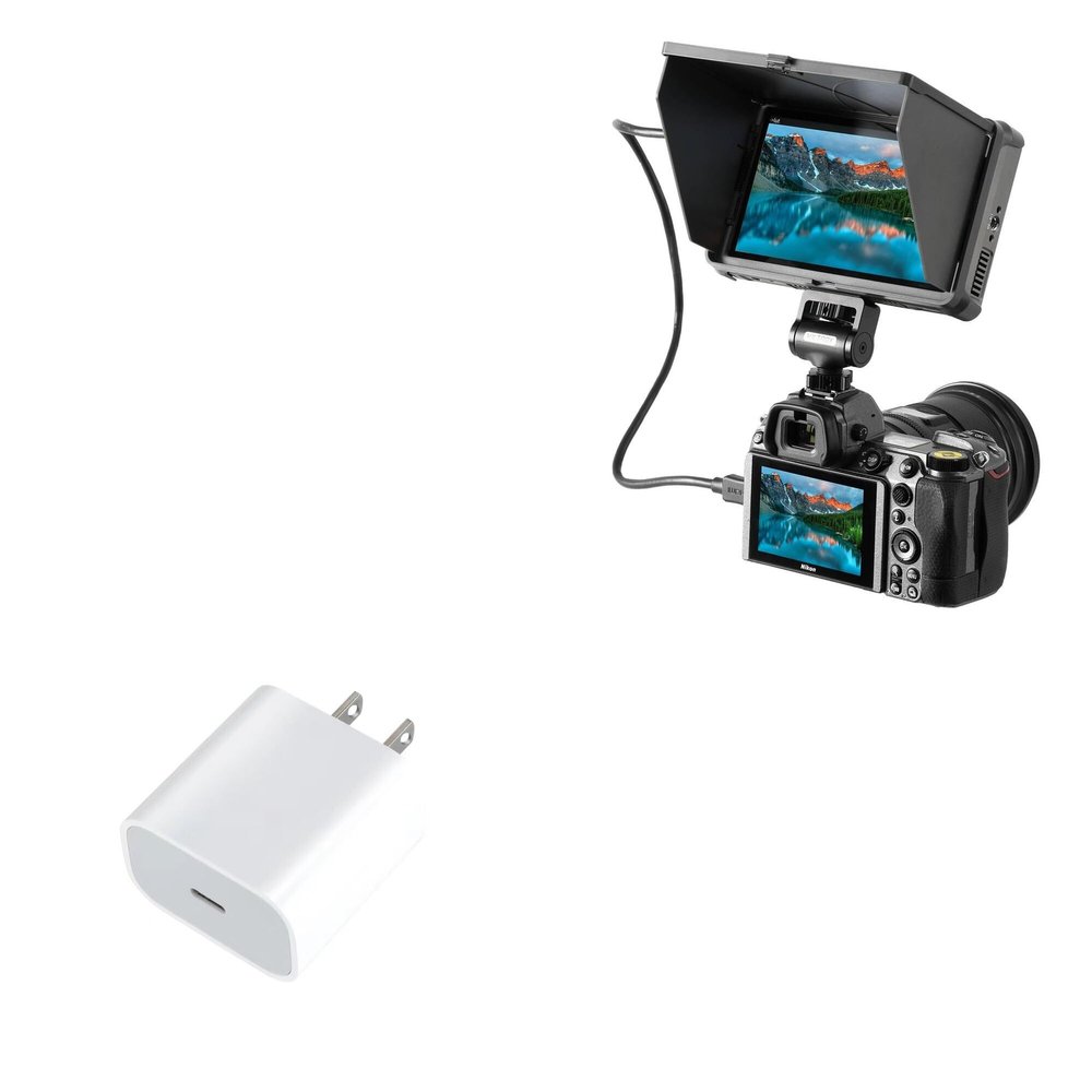BoxWave Charger Compatible with Viltrox DC-X3 - PD GAN miniCube (30W), 30W Tiny PD GAN Type-C Wall Charger - Winter White