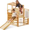Avenlur Montessori Gym Alpine Wooden Jungle Gym with Indoor Swing, Toddler & Baby Climbing Toys, Rock Wall Perfect for Active Fun & Skill Development, Ages 2-8 view 1